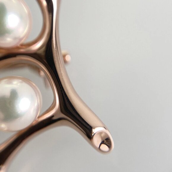 MIKIMOTO tree of happiness Rose gold Pearl Brooch - Picture 2 of 10